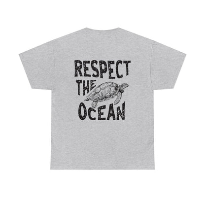Respect the Ocean Graphic Tee – Unisex Beach & Surf Shirt - Image 7