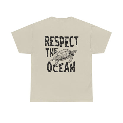 Respect the Ocean Graphic Tee – Unisex Beach & Surf Shirt - Image 9