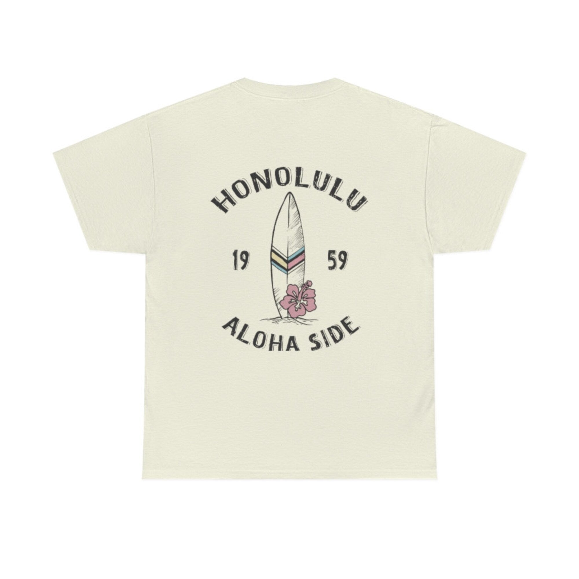 Honolulu Hawaii Beach T-Shirt | Aesthetic Summer Vacation Tee - Image 4