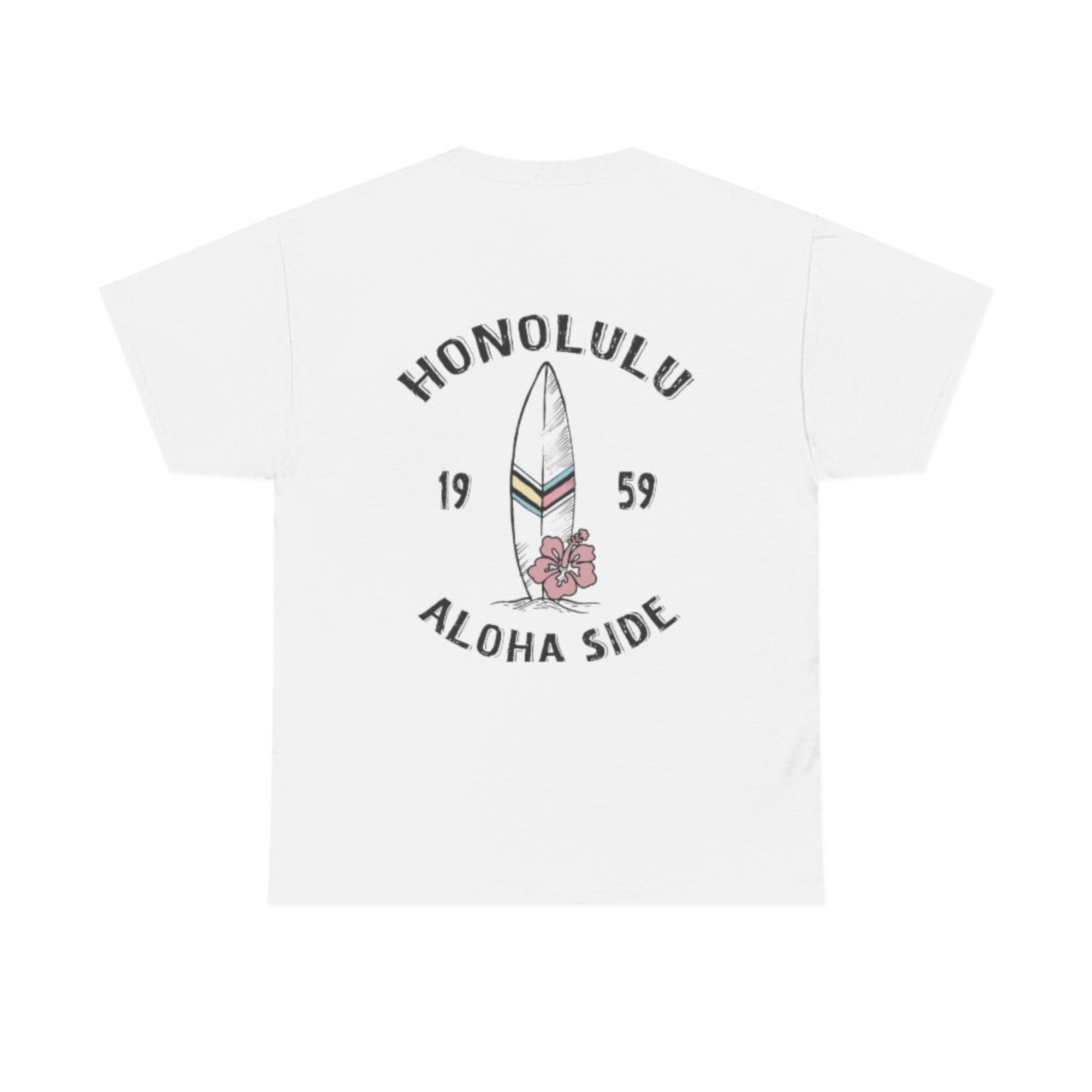 Honolulu Hawaii Beach T-Shirt | Aesthetic Summer Vacation Tee - Image 3