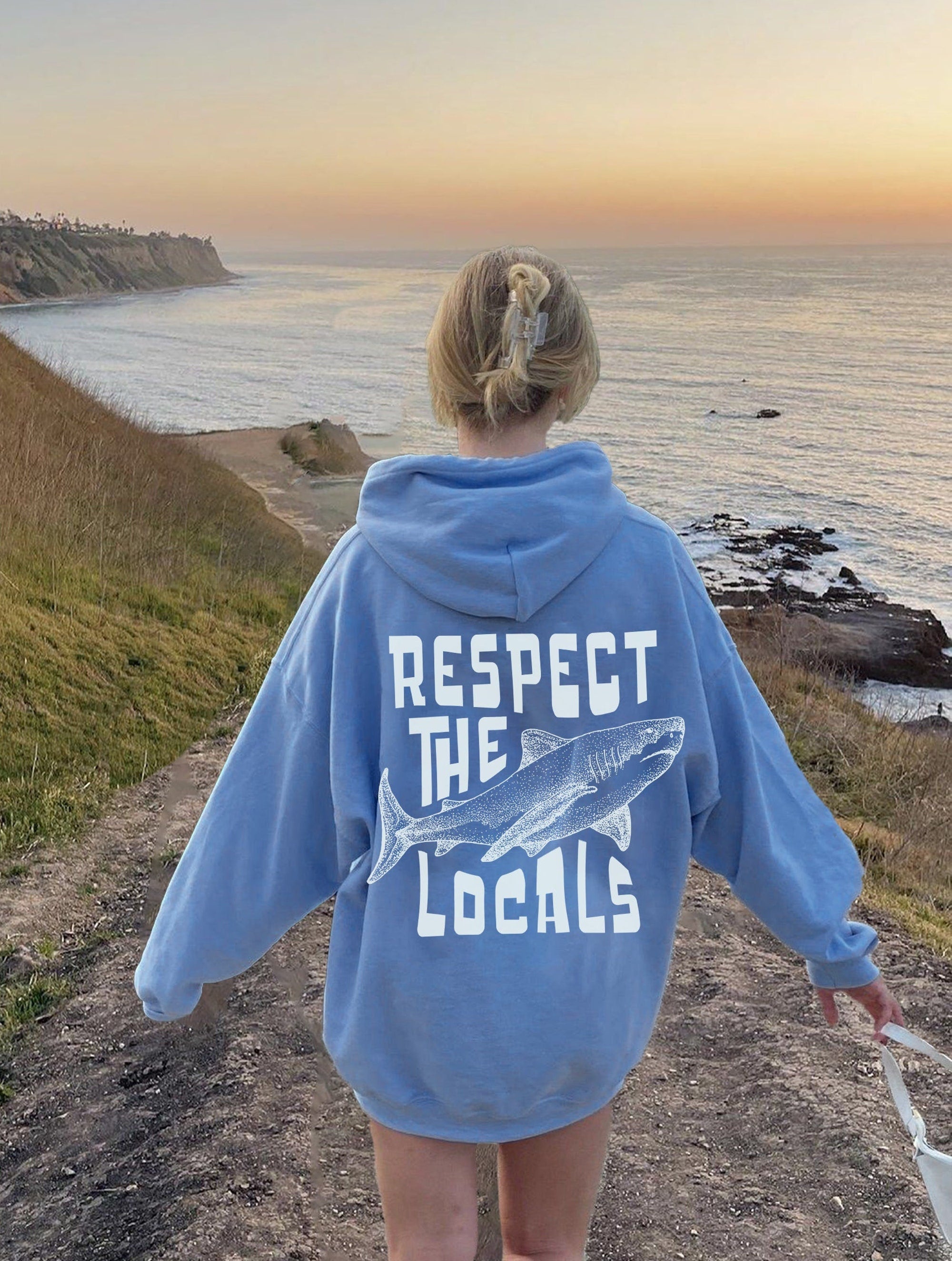 Respect The Locals Surf Hoodie – Cozy Unisex Pullover