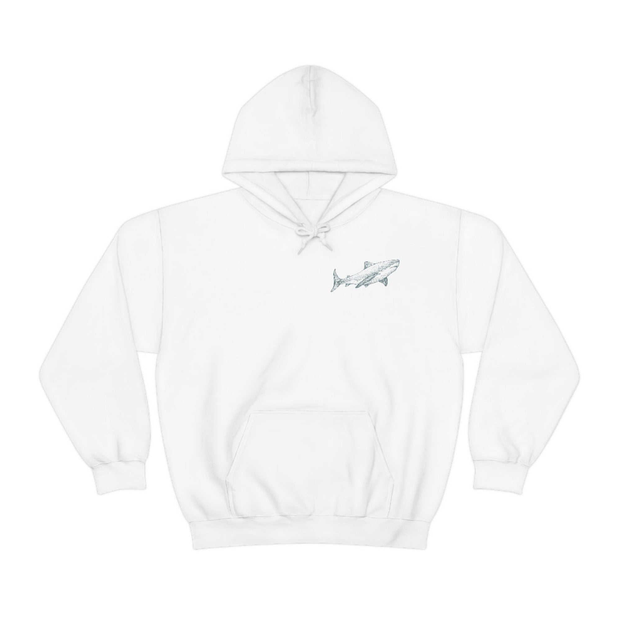 Respect The Local Shark Print Hoodie (Front & Back) - Image 2