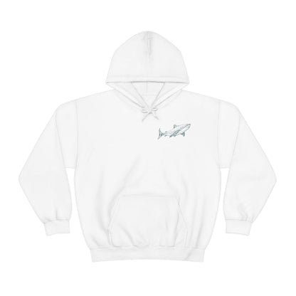 Respect The Local Shark Print Hoodie (Front & Back) - Image 2