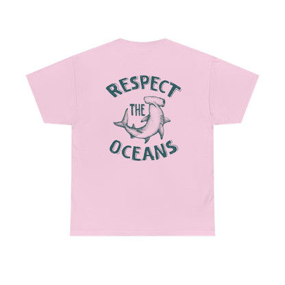 Respect the Oceans Hammerhead Shark T-Shirt - Image 6