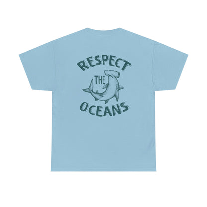 Respect the Oceans Hammerhead Shark T-Shirt - Image 8