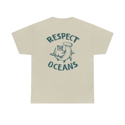 Respect the Oceans Hammerhead Shark T-Shirt - Image 9