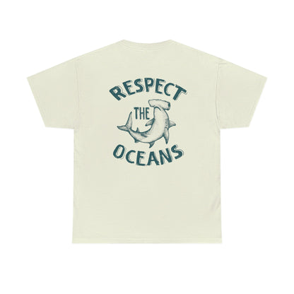 Respect the Oceans Hammerhead Shark T-Shirt - Image 3