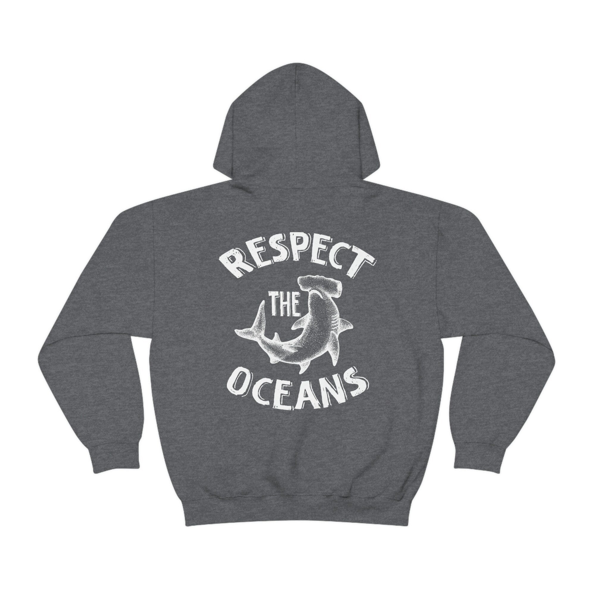 Hammerhead Shark Hoodie – Respect Local Ocean Sweatshirt - Image 8