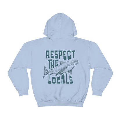 Respect Local Shark Hoodie – Surf & Beach Aesthetic - Image 5