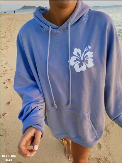 Ocean Beach California Surf Hoodie (Front & Back Print) - Image 2