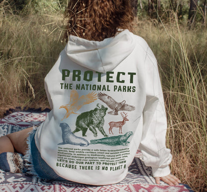 Protect Our National Parks Hoodie – Wildlife Lover Gift - Image 3