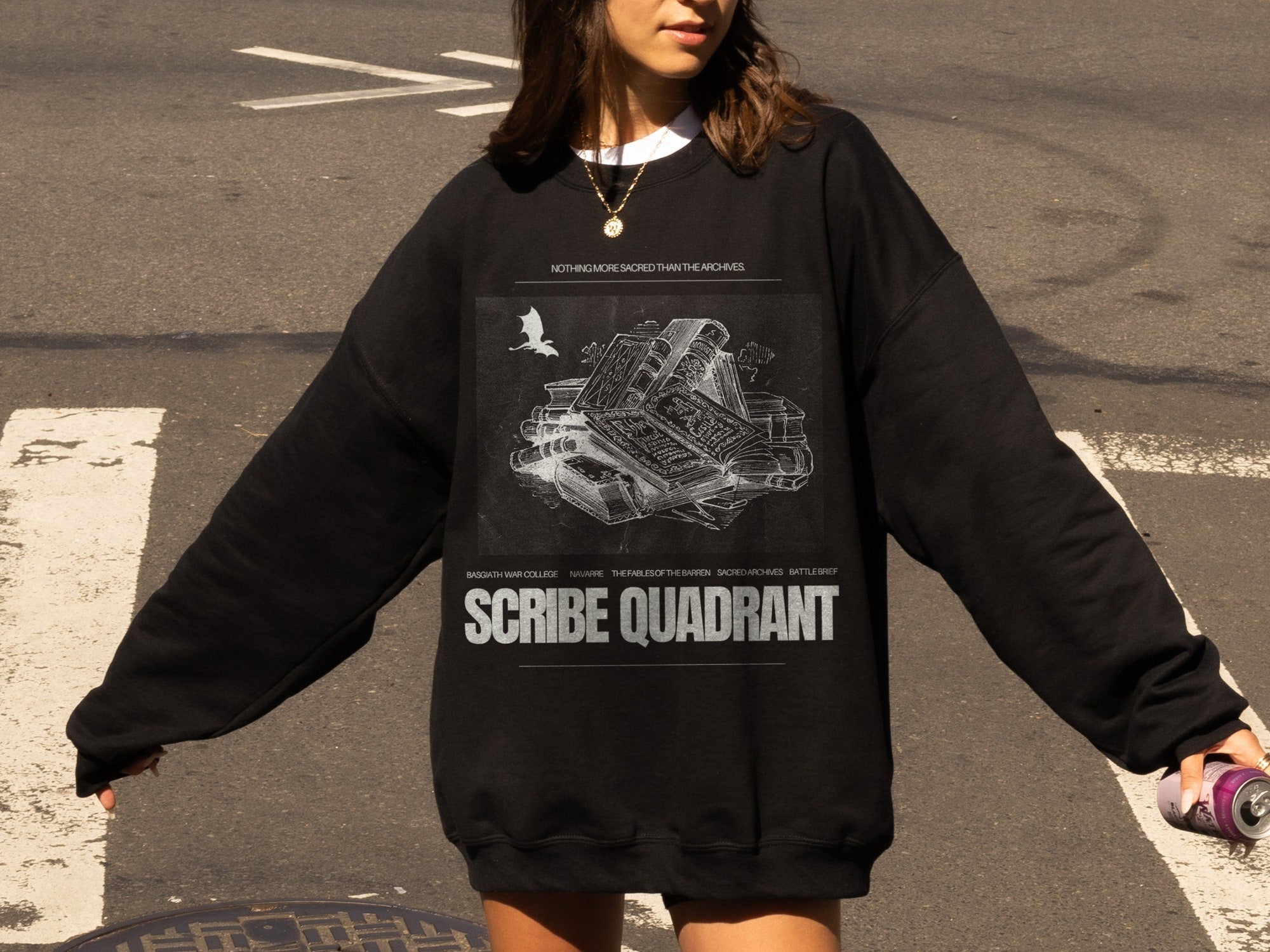 Scribe Quadrant Sweatshirt | Basgiath War College Inspired - Image 3