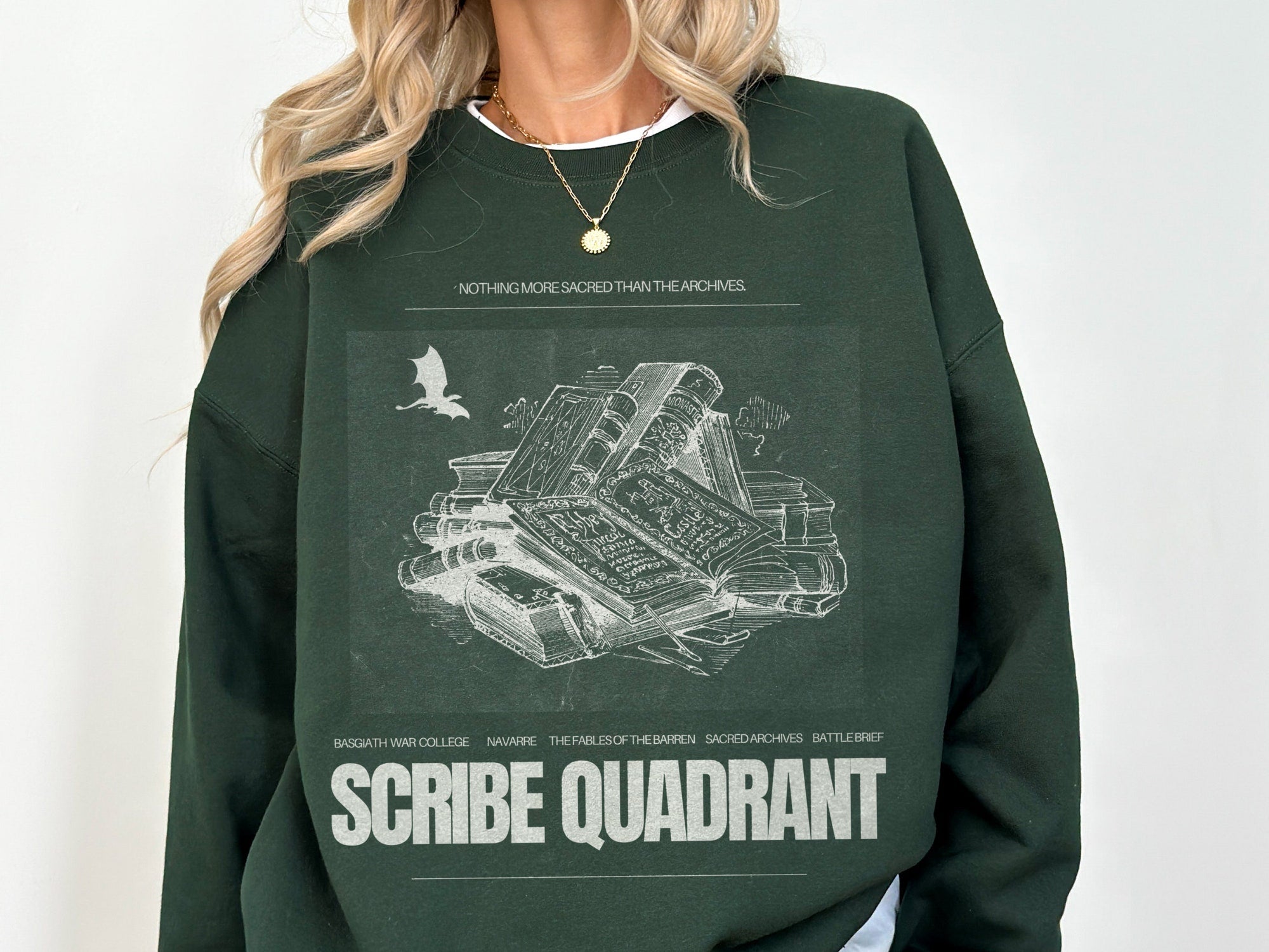 Scribe Quadrant Sweatshirt | Basgiath War College Inspired - Image 2