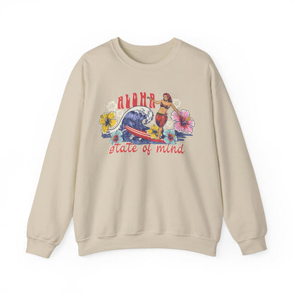 Retro Aloha Hawaii Hibiscus Crewneck Sweatshirt - Image 4