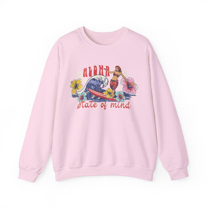 Retro Aloha Hawaii Hibiscus Crewneck Sweatshirt - Image 5