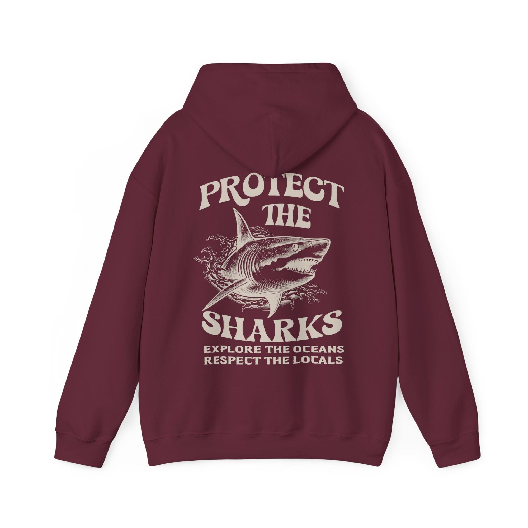 Protect the Sharks Hoodie – Cozy Surf & Ocean Lover Sweatshirt - Image 6