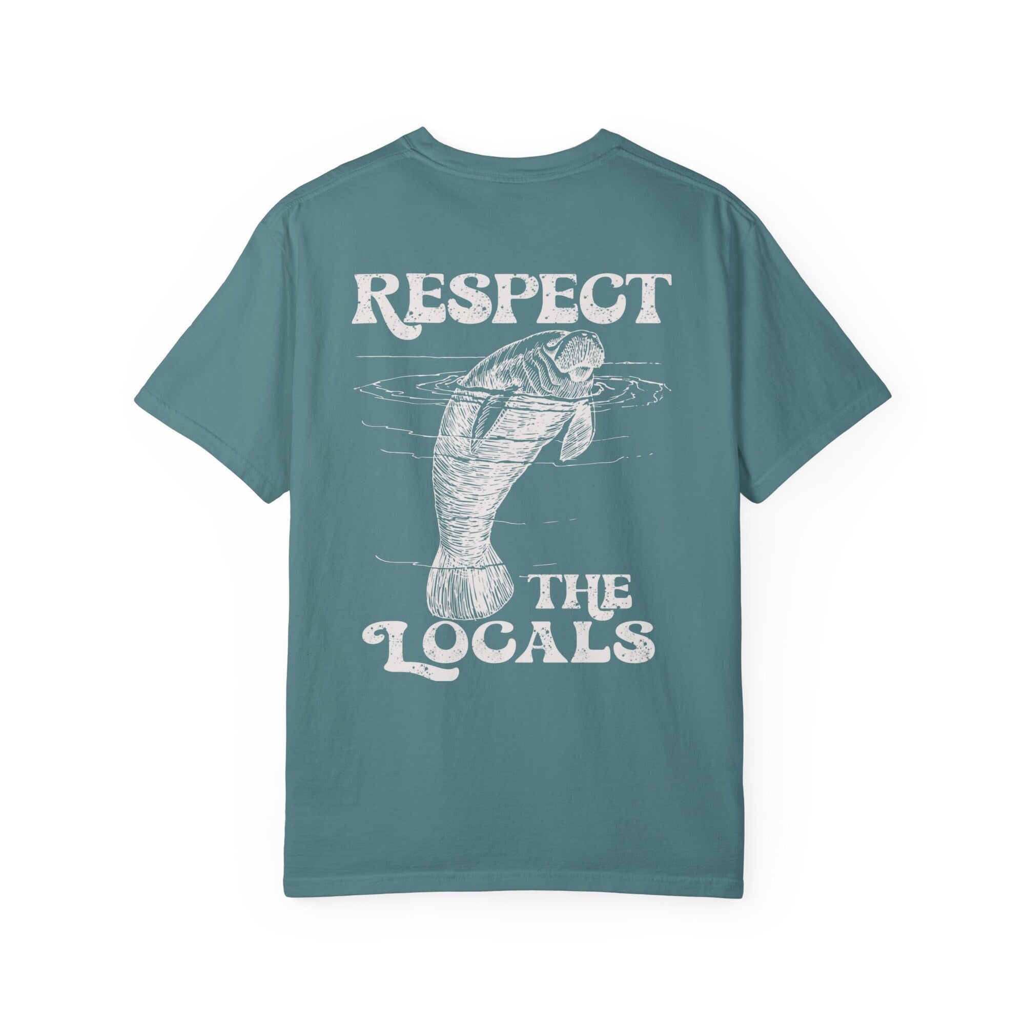 Manatee Comfort Colors Tee – Respect the Oceans Beach Shirt - Image 3