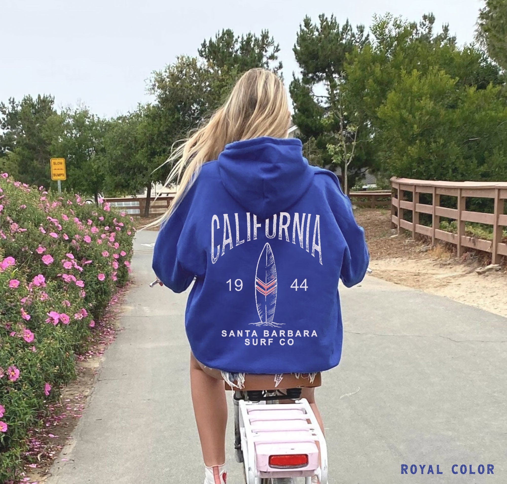 Cali Surf Oversized Hoodie – Cozy California Beach Sweatshirt - Image 3