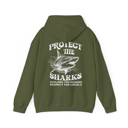 Protect the Sharks Hoodie – Retro Ocean Conservation Sweatshirt - Image 7