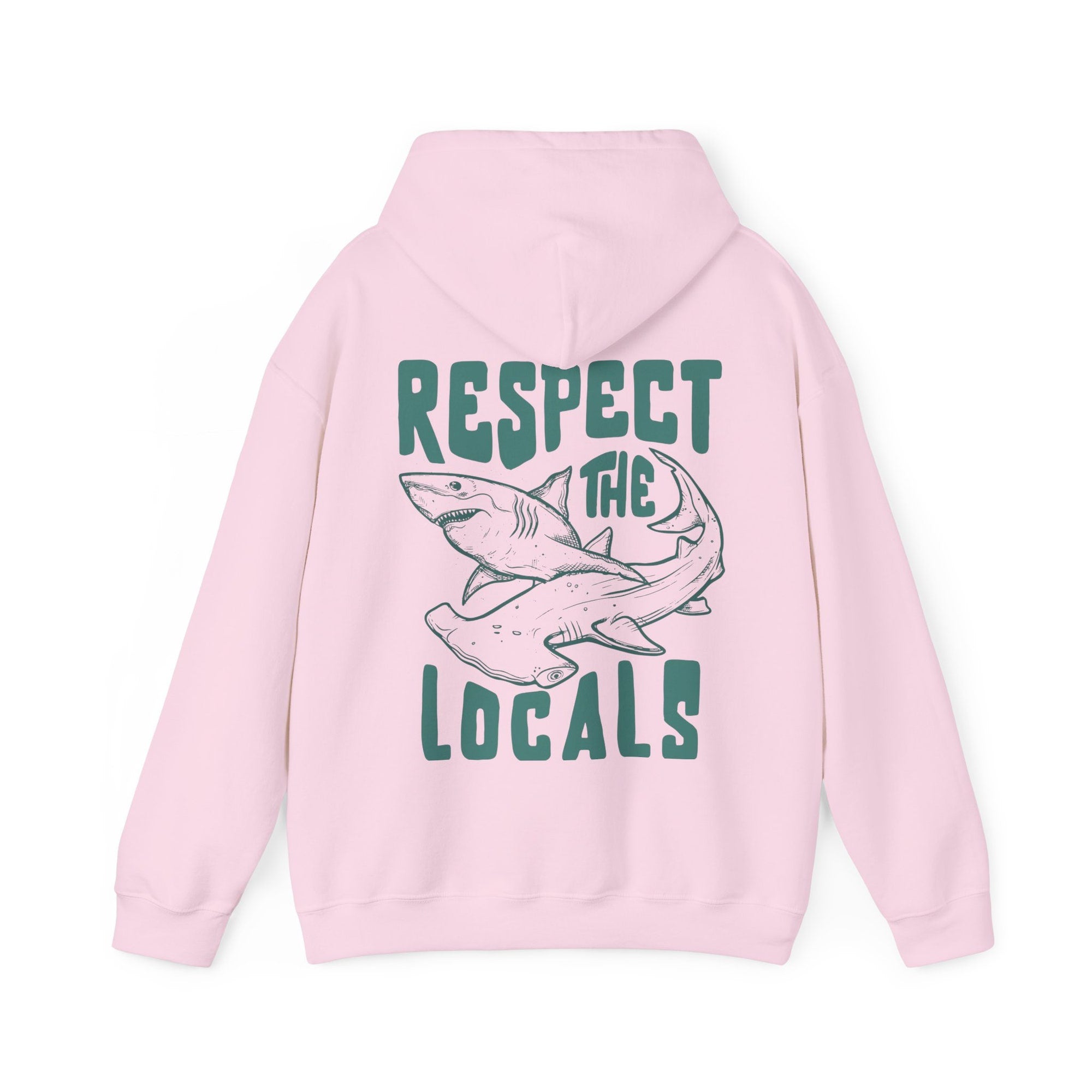 Respect the Local Sharks Hoodie – Cozy Ocean Lover Sweatshirt - Image 8