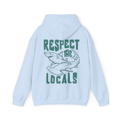 Respect the Local Sharks Hoodie – Cozy Ocean Lover Sweatshirt - Image 9
