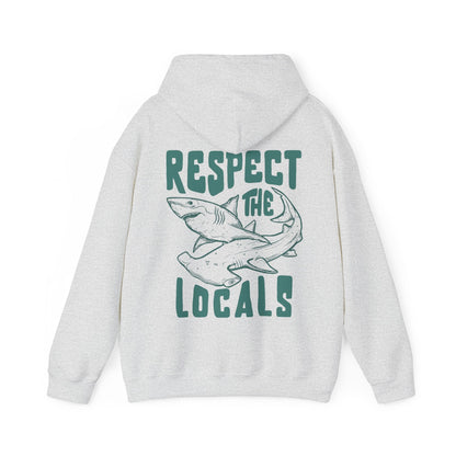 Respect the Local Sharks Hoodie – Cozy Ocean Lover Sweatshirt - Image 7