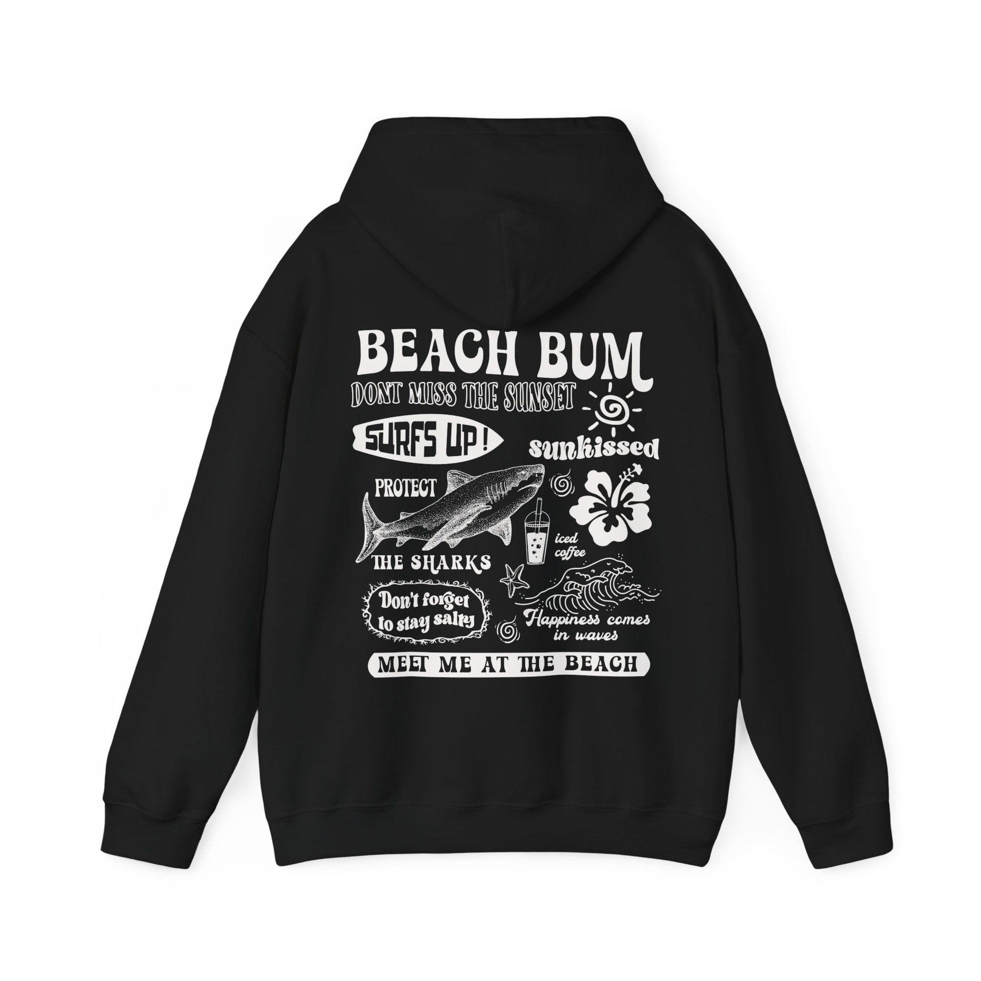 Beach Bum Hoodie – Y2K Surf Graphic Preppy Sweatshirt - Image 6