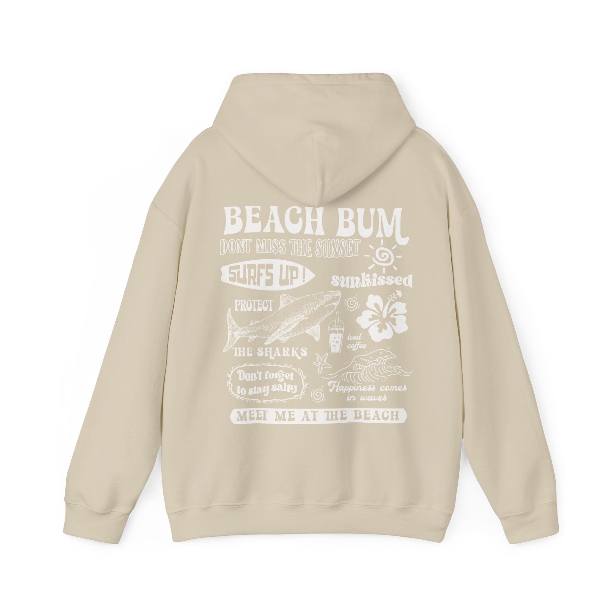 Beach Bum Hoodie – Y2K Surf Graphic Preppy Sweatshirt - Image 8