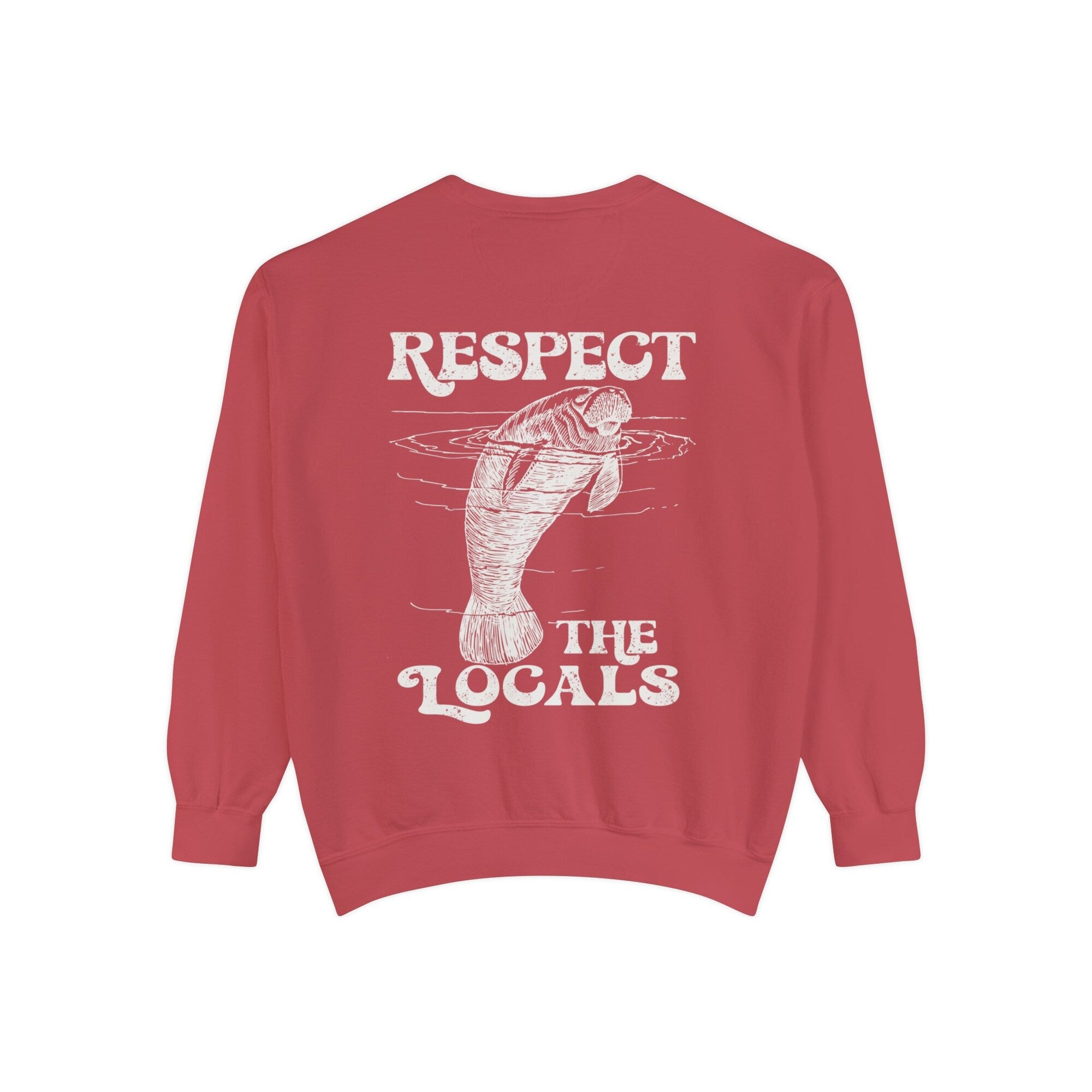 Manatee “Respect the Locals” Comfort Colors Crewneck Sweatshirt - Image 6
