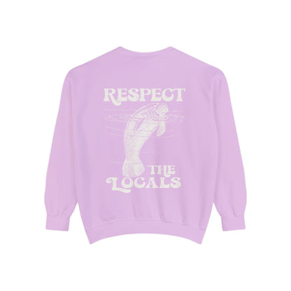 Manatee “Respect the Locals” Comfort Colors Crewneck Sweatshirt - Image 7