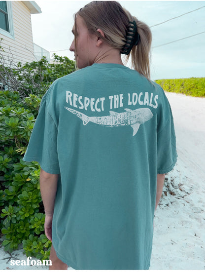Whale Shark Comfort Colors Tee – Respect the Locals Beach Shirt - Image 5