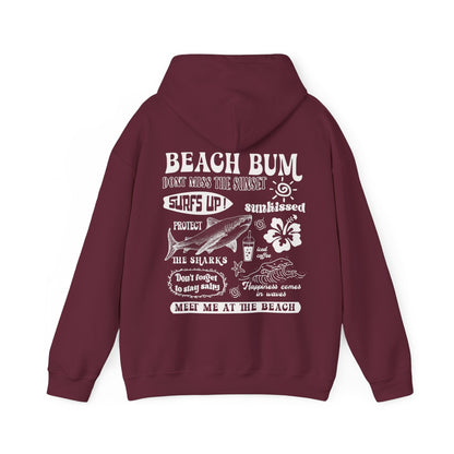 Beach Bum Hoodie – Y2K Surf Graphic Preppy Sweatshirt - Image 5