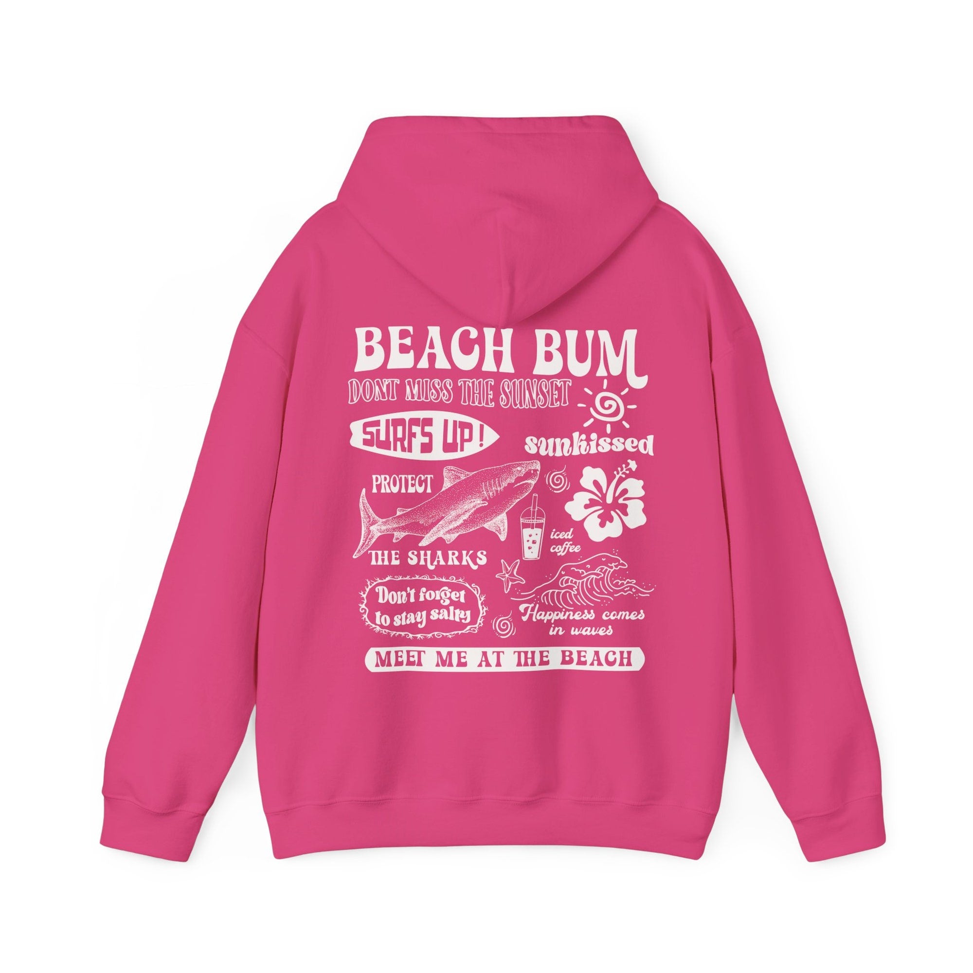 Beach Bum Hoodie – Y2K Surf Graphic Preppy Sweatshirt - Image 7