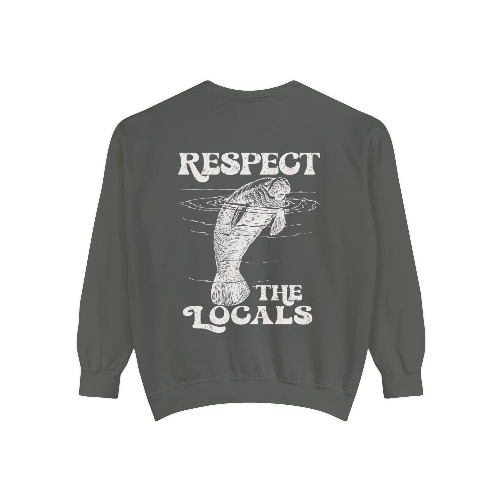 Manatee “Respect the Locals” Comfort Colors Crewneck Sweatshirt - Image 8