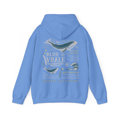 Retro Blue Whale Hoodie – 90s Ocean Graphic Pullover - Image 6