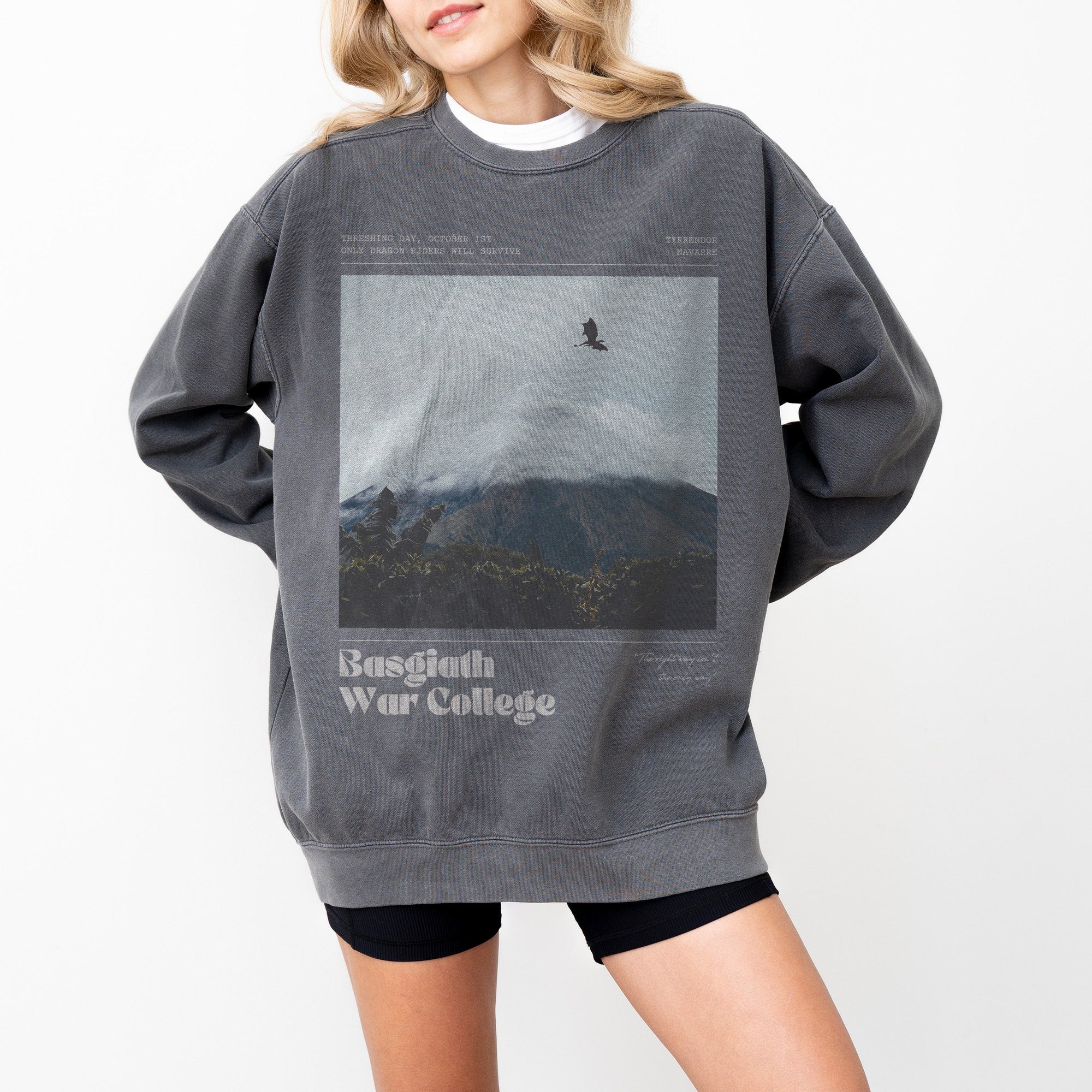 Basgiath War College Comfort Colors Sweatshirt - Image 2