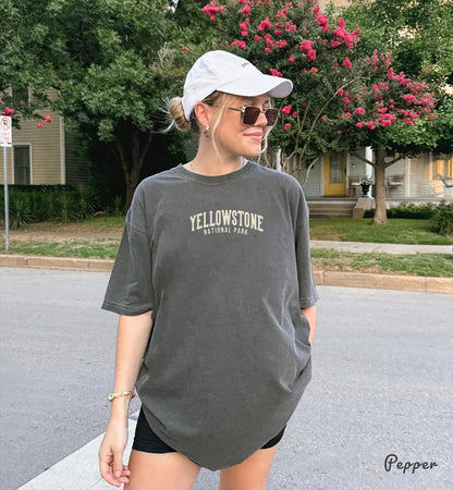 Yellowstone National Park Comfort Colors Tee (Front & Back) - Image 2