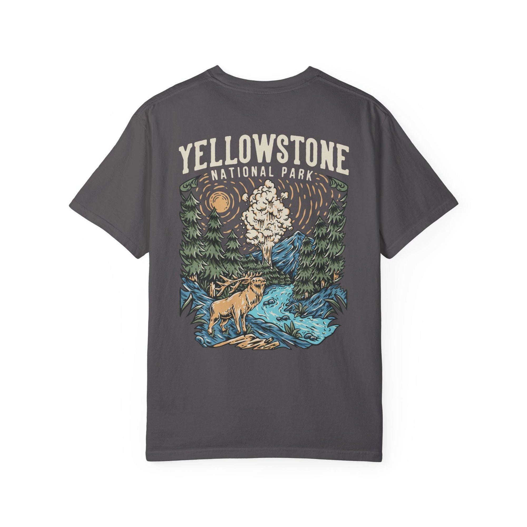 Yellowstone National Park Comfort Colors Tee (Front & Back) - Image 7