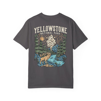 Yellowstone National Park Comfort Colors Tee (Front & Back) - Image 7