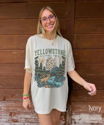 Yellowstone Comfort Colors Tee | Mountain & Wildlife Shirt - Image 3