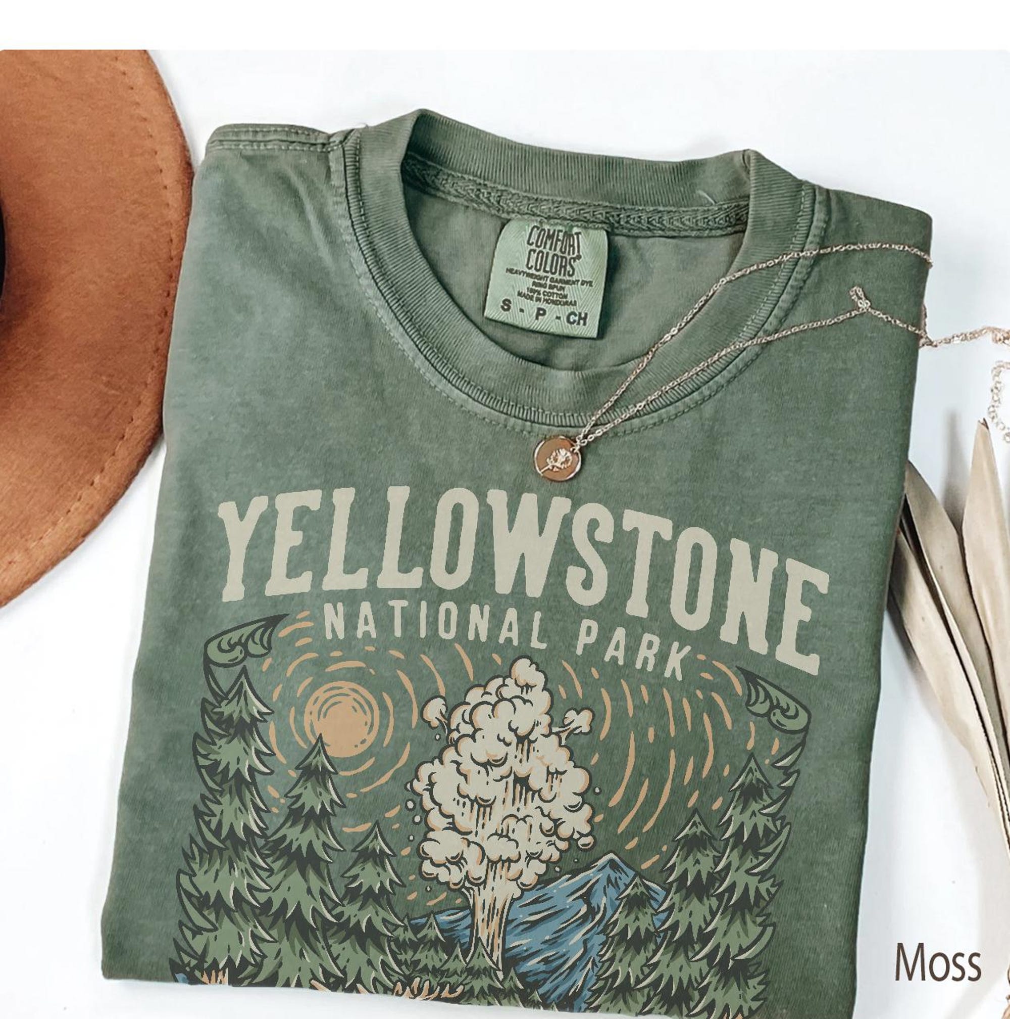 Yellowstone Comfort Colors Tee | Mountain & Wildlife Shirt - Image 5