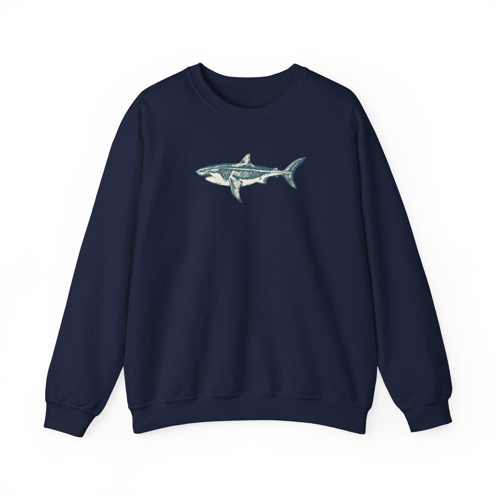 Great White Shark Crewneck Sweatshirt - Save the Oceans - Image 6