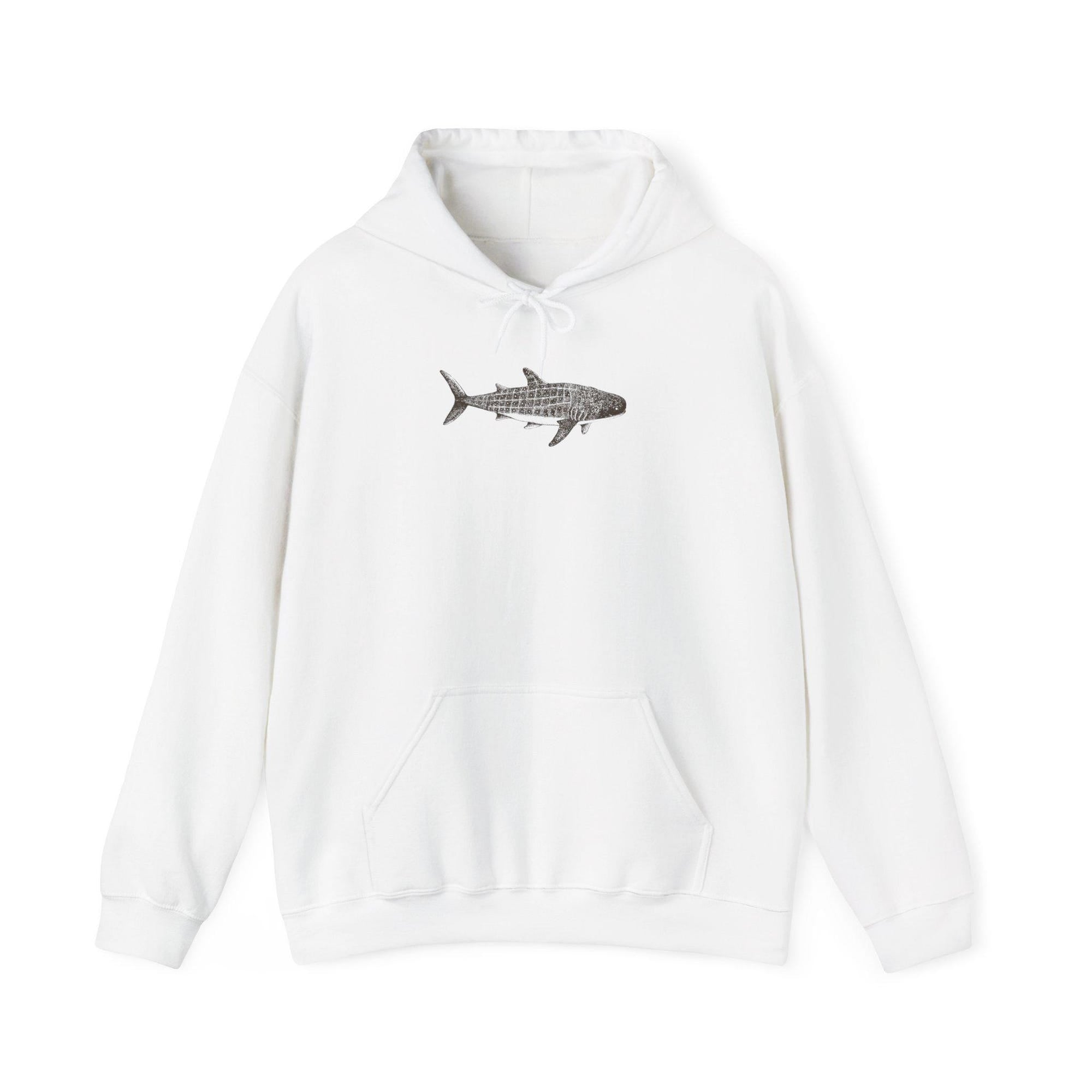 Whale Shark Vintage Graphic Unisex Hoodie (Front & Back Print) - Image 4