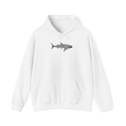 Whale Shark Vintage Graphic Unisex Hoodie (Front & Back Print) - Image 4
