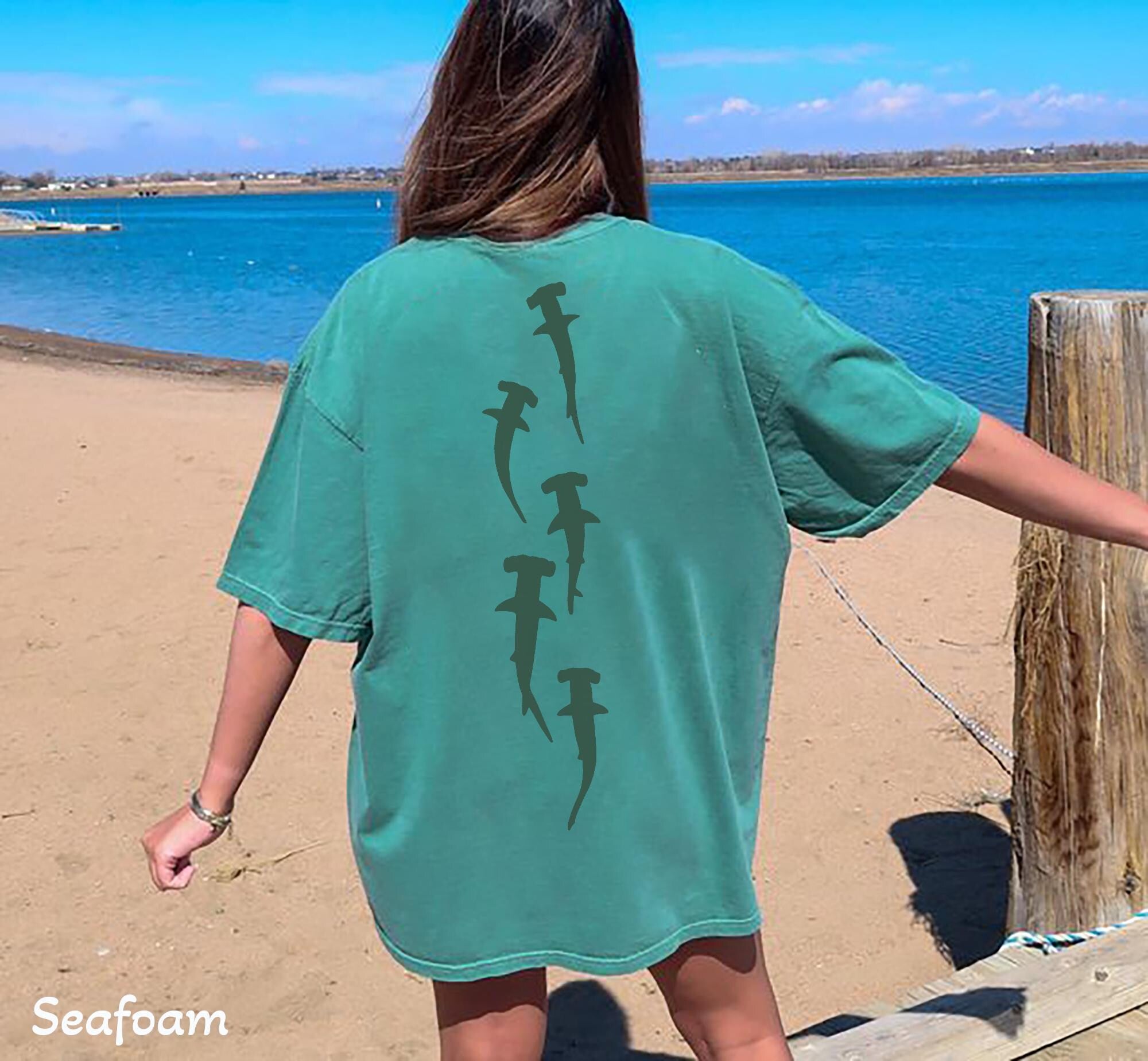 Hammerhead Shark Comfort Colors Tee – Ocean Conservation Shirt - Image 4