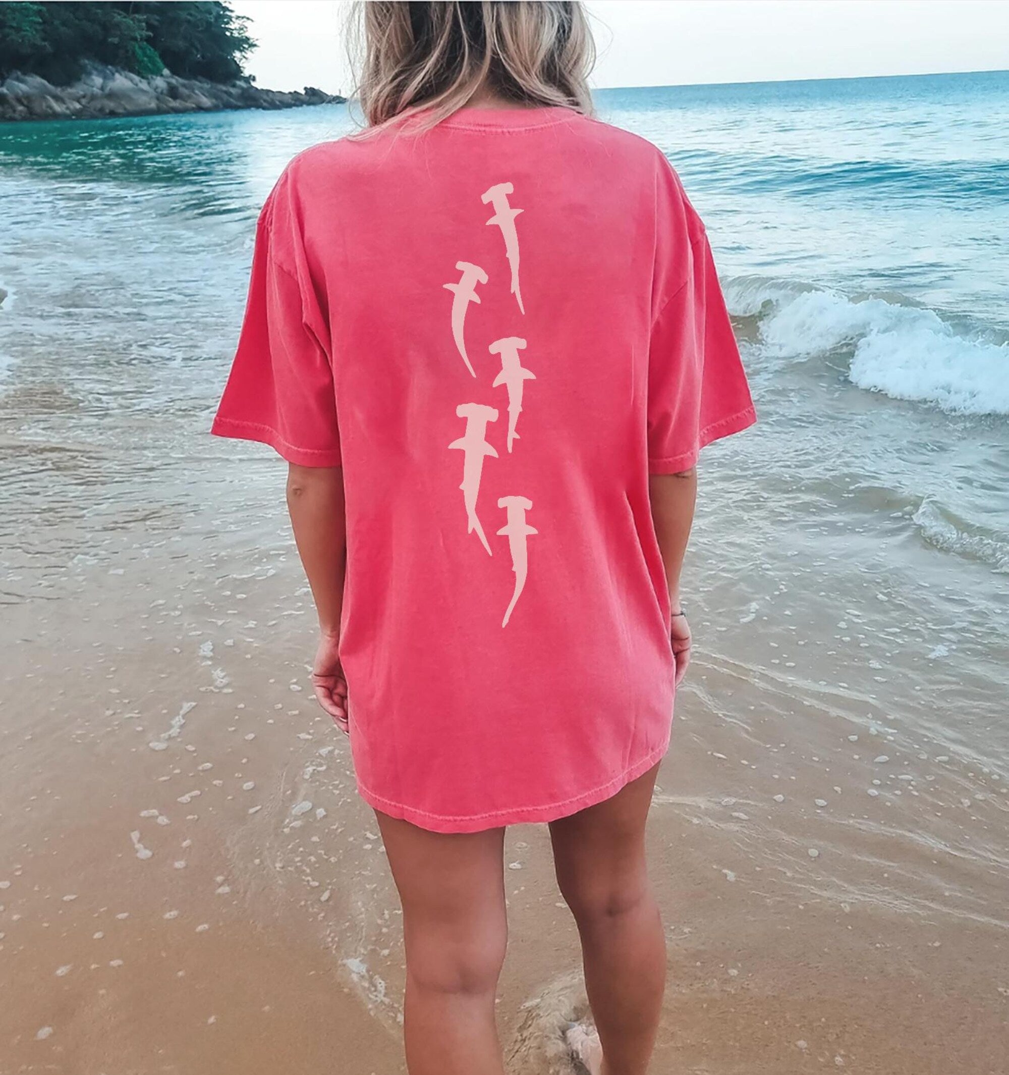 Hammerhead Shark Tee – Save the Ocean Comfort Colors Shirt - Image 4