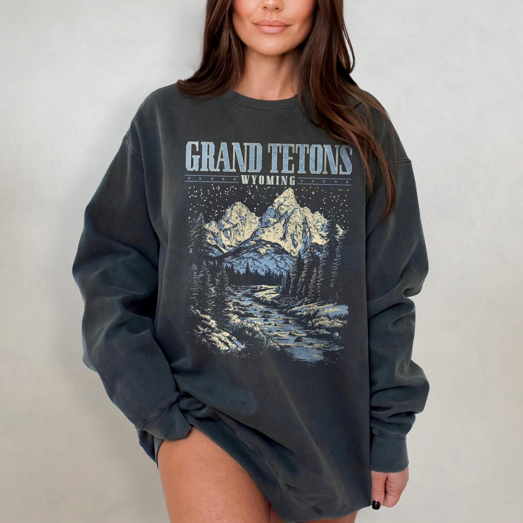 Grand Teton National Park Comfort Colors Crewneck - Image 5