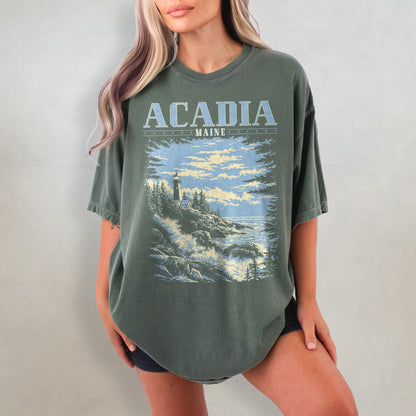Acadia National Park Comfort Colors T‑Shirt | Maine Coast Tee - Image 4