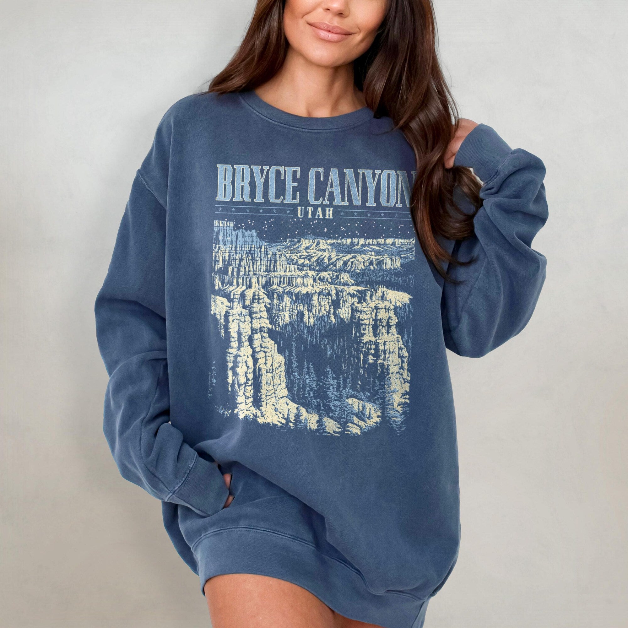 Bryce Canyon National Park Comfort Colors Crewneck Sweatshirt - Image 2