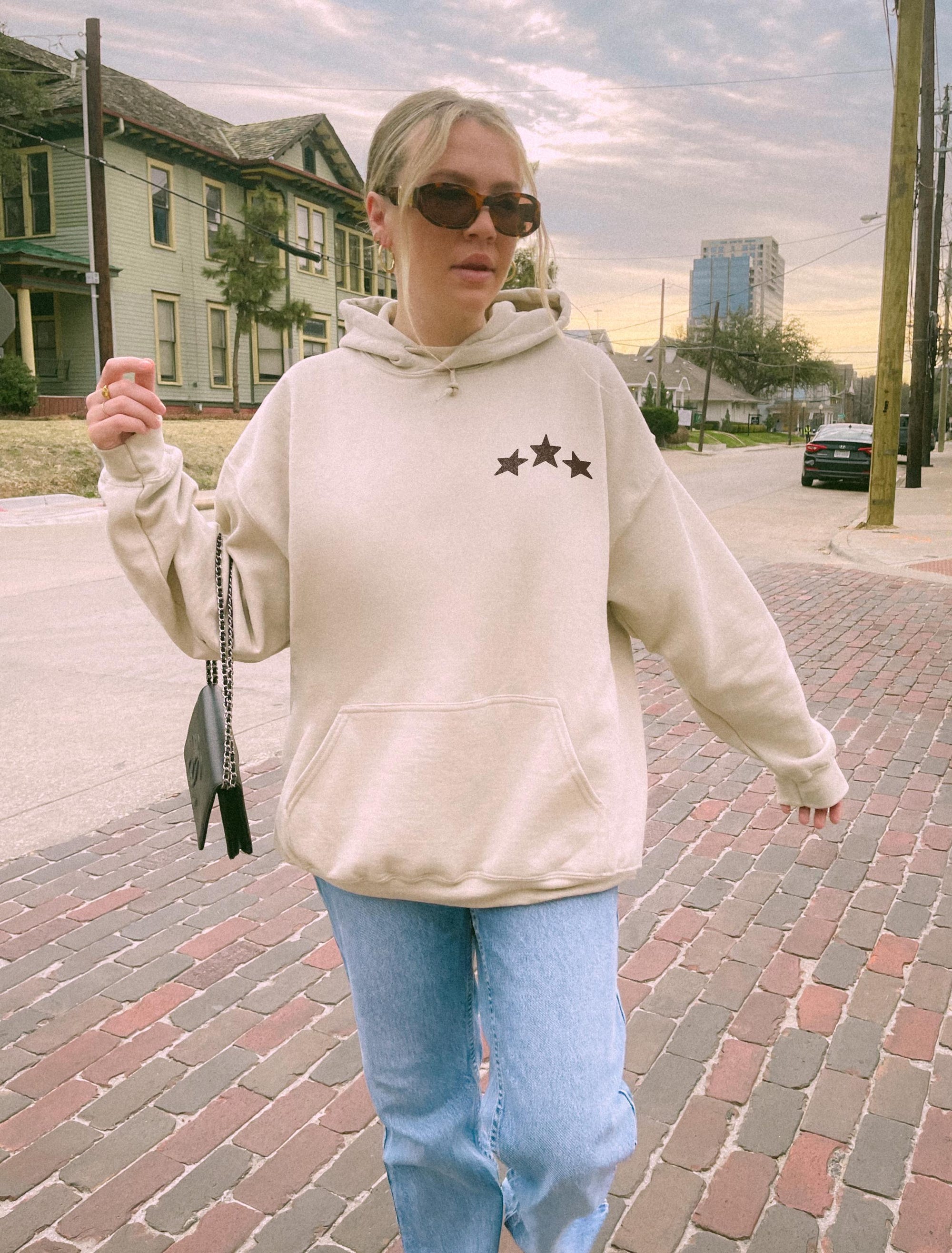 Lone Rider Cowgirl Hoodie – Western Y2K Back Print - Image 5